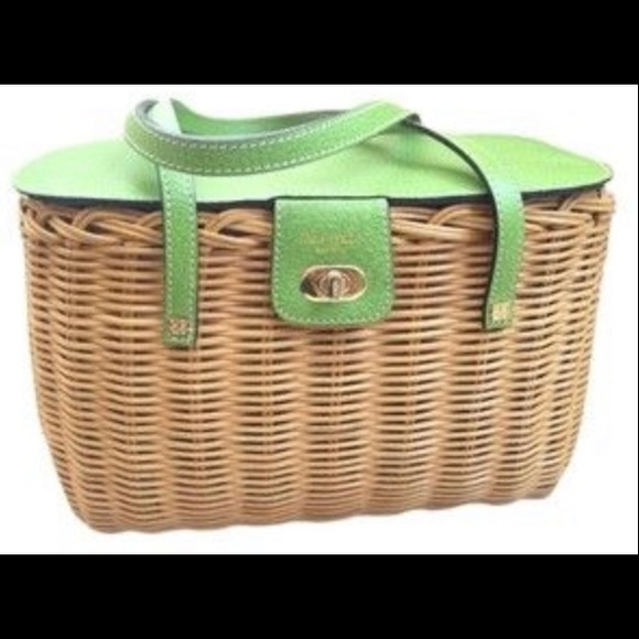 kate spade Handbags - Kate Spade Venice wicker straw basket handbag